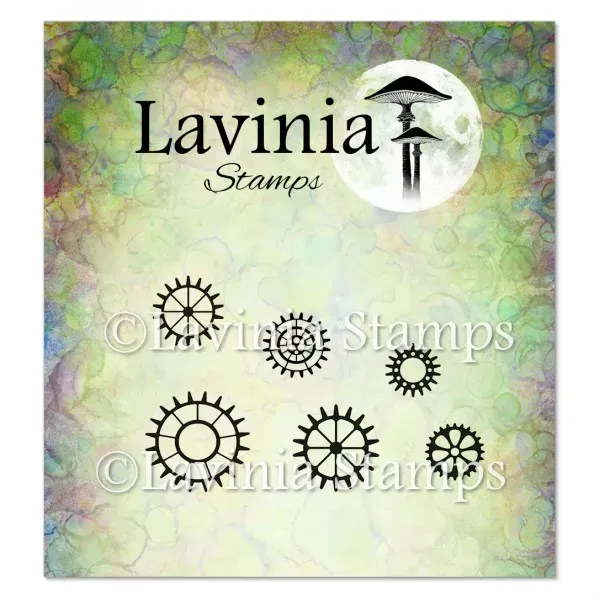 Lavinia-Stamps Cog Set 2 Stempel Zahnräder fein