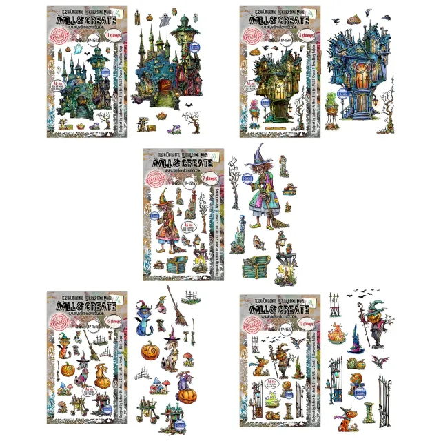AALL and Create Whispers of Halloween Stempelset A6 5er
