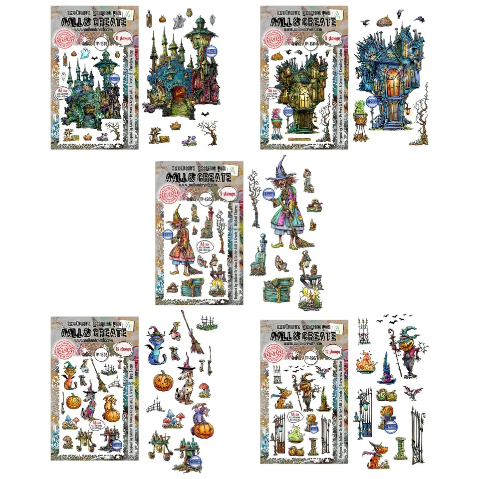AALL and Create Whispers of Halloween Stempelset A6 5er