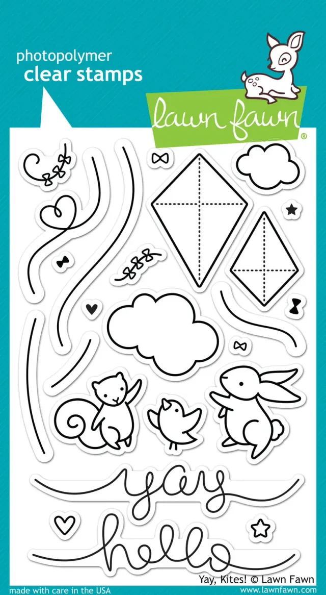 Lawn Fawn Yay Kites Stempelset Drachen Sommer