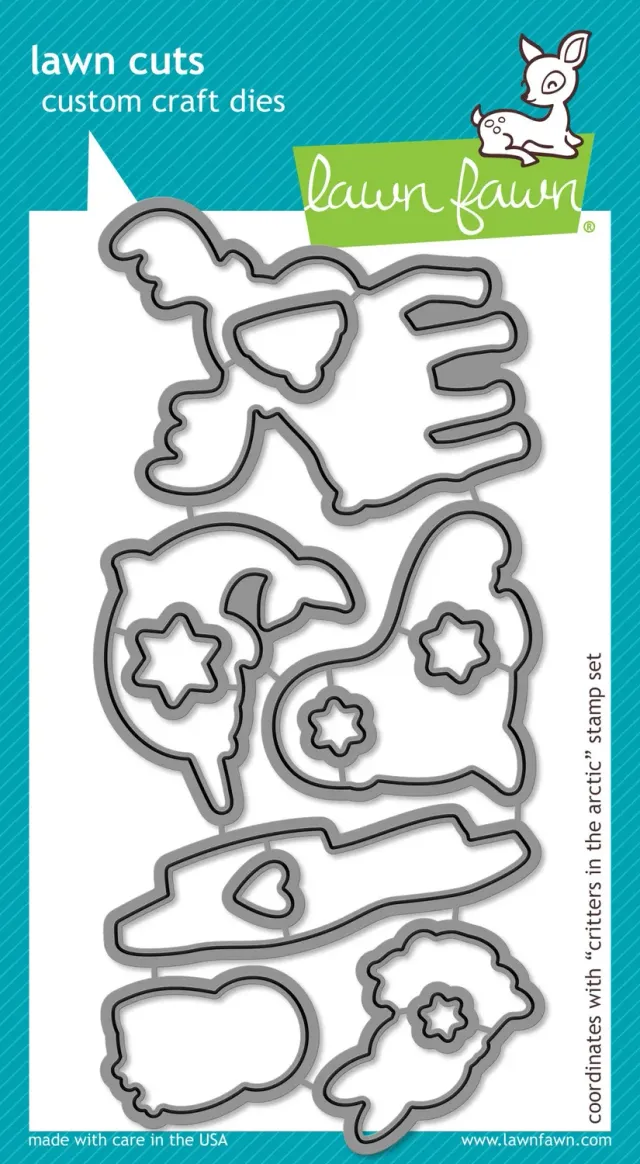 Lawn Fawn Critters in the Arctic LF709 Stanzschablonen Winter-Set