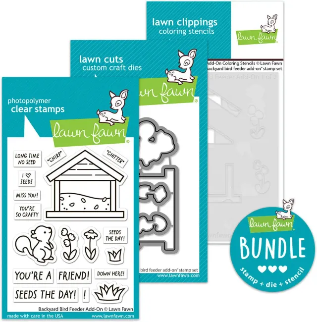 Lawn Fawn Backyard Bird Feeder Add-On Bundle 3-teilig