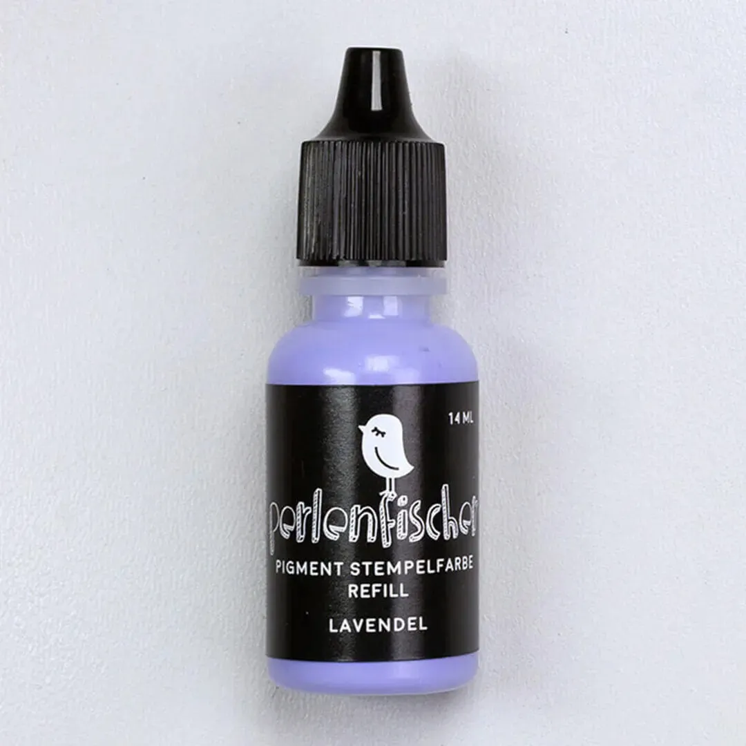 Perlenfischer Lavendel Pigment-Stempelfarbe Refill 14 ml