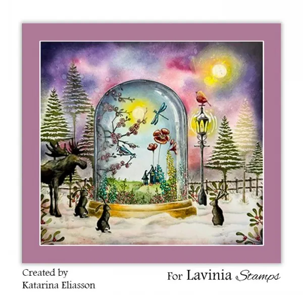 Lavinia-Stamps Snowy Fir Tree Small Stempel