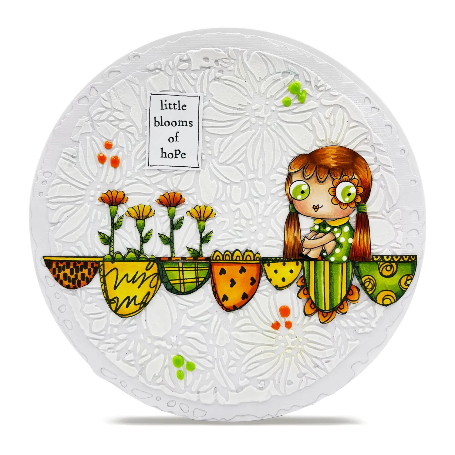 AALL and Create TP-1355 Blooms of Hope Stempelset A7 Blumen