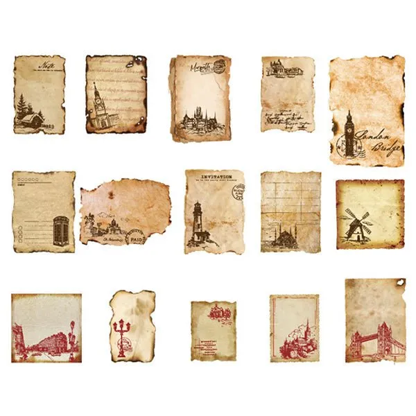 Ieebee Retroism Coffee Diary Papier Set 30 Blatt Vintage