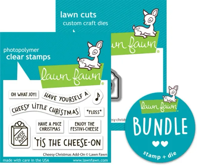 Lawn Fawn Cheesy Christmas Add-On Bundle Stempel