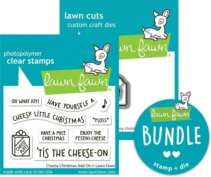 Lawn Fawn Cheesy Christmas Add-On Bundle Stempel
