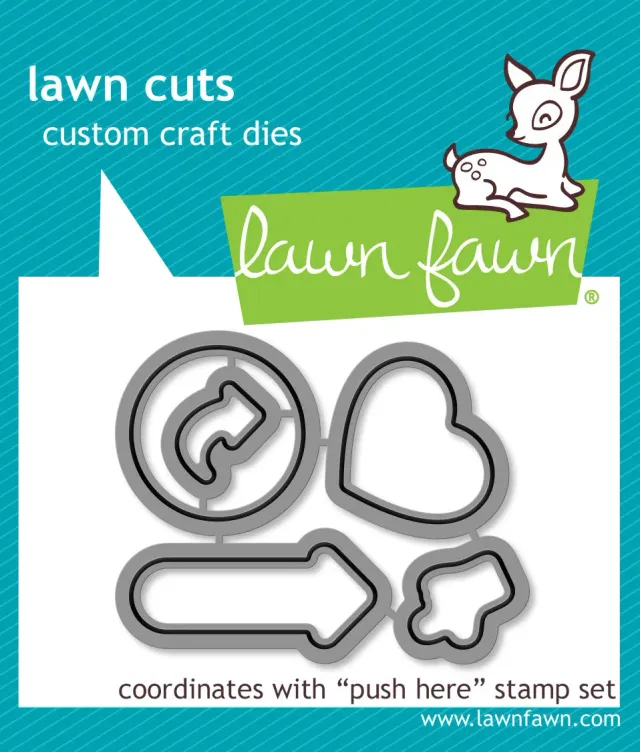 Lawn Fawn Lawn Cuts Push Here Stanzschablonen Set