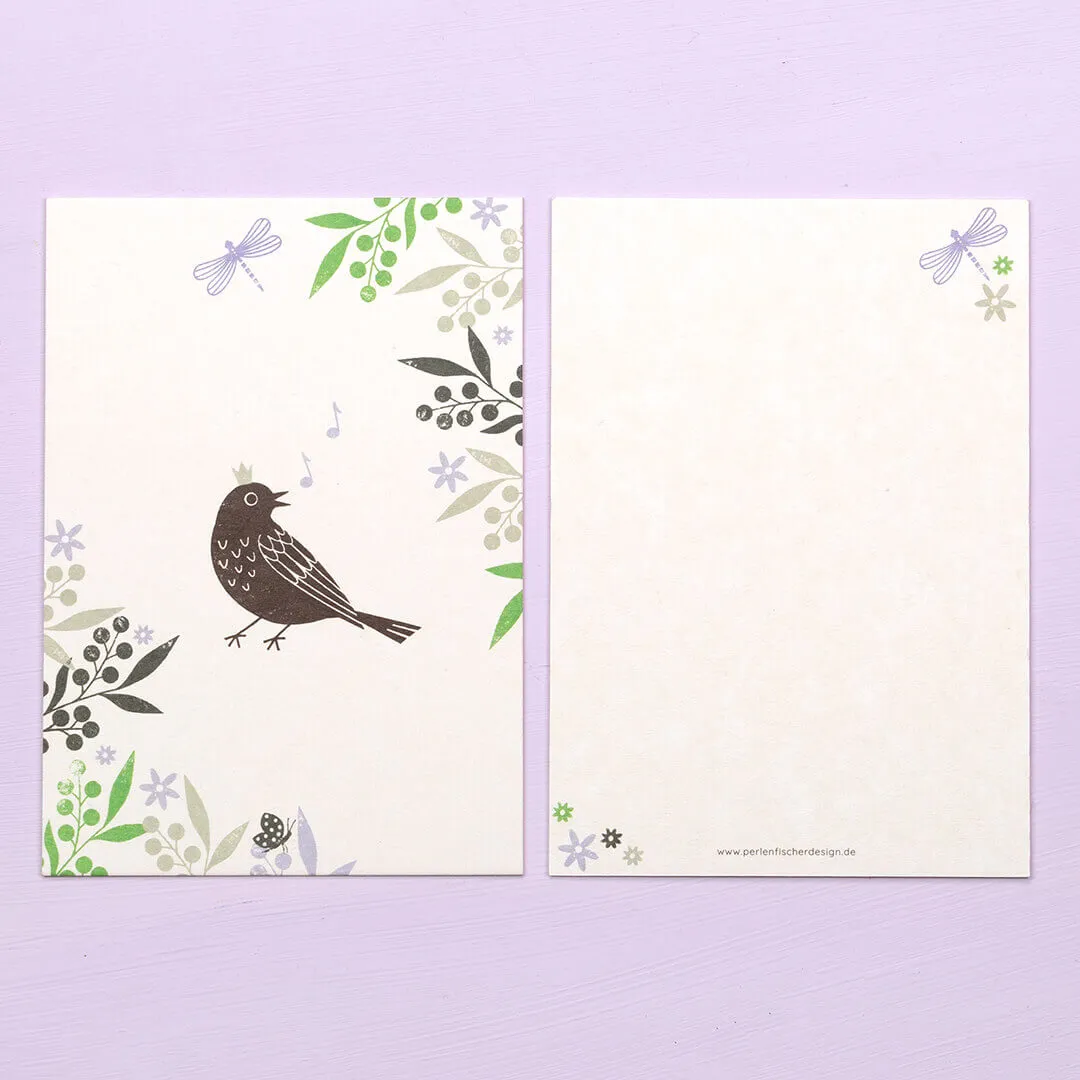 Perlenfischer Spring Greetings Grußkarte A6