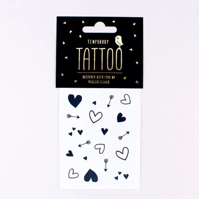 Perlenfischer Herzensammlung Tattoo temporär
