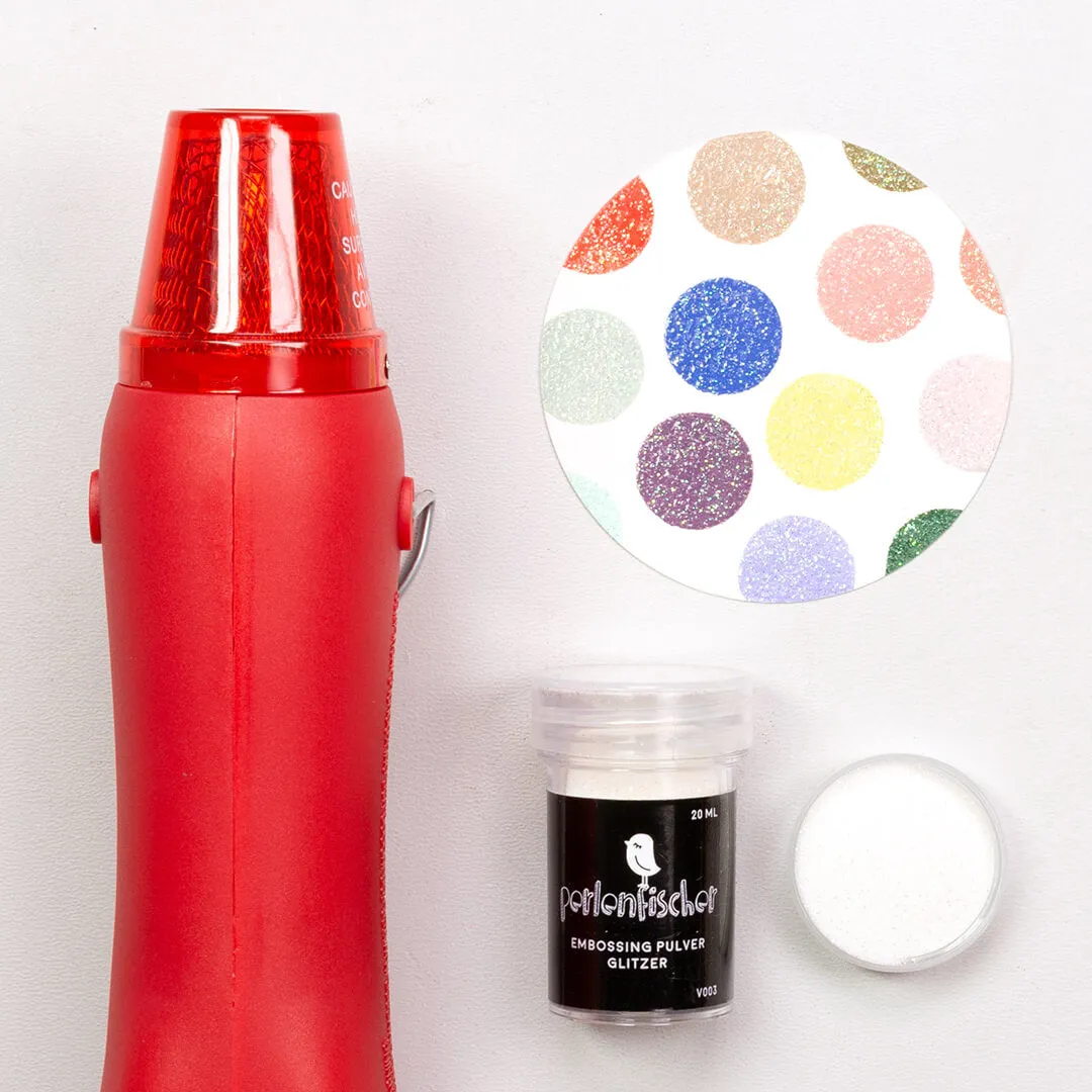 Perlenfischer Embossing Set Wärmepistole + Pulver 20 ml