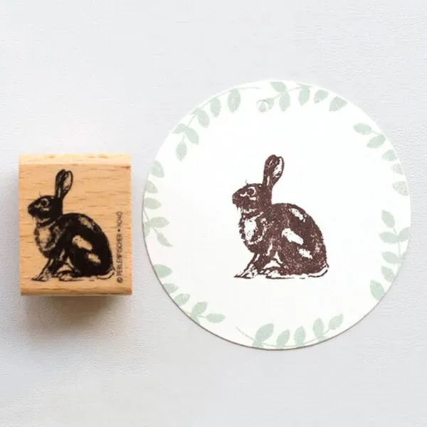 Perlenfischer Hase Stempel Tiermotiv 35 mm