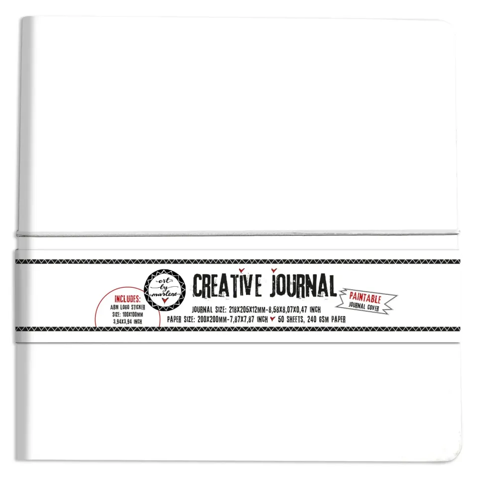Art by Marlene Essentials Creative Journal All White weißes Journal