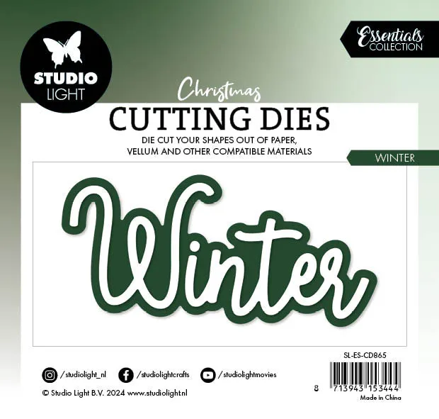 StudioLight Essentials Stanzschablone Winter 98x47 mm Metall