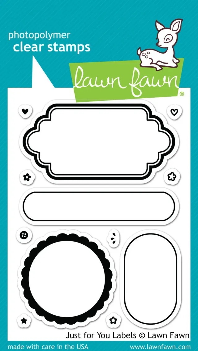 Lawn Fawn Just for You Labels LF1132 Clear Stamps Etiketten