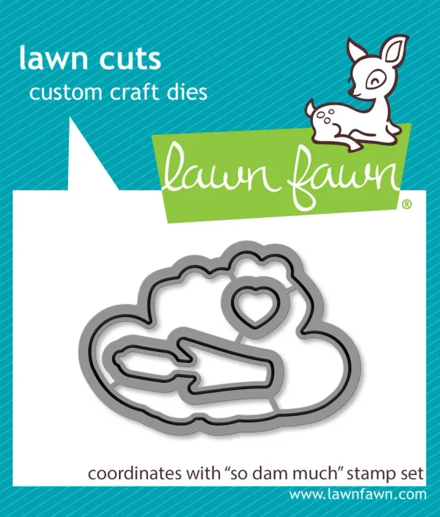 Lawn Fawn So Dam Much LF3014 Stanzschablonen Biber Valentinstag