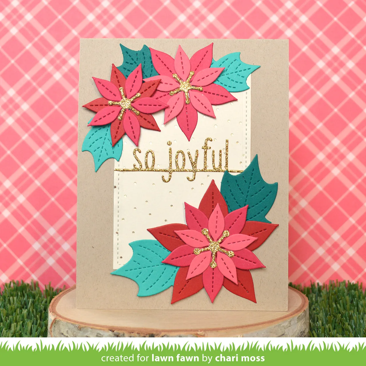 Lawn Fawn So Joyful Line Border Stanzschablone Weihnachten