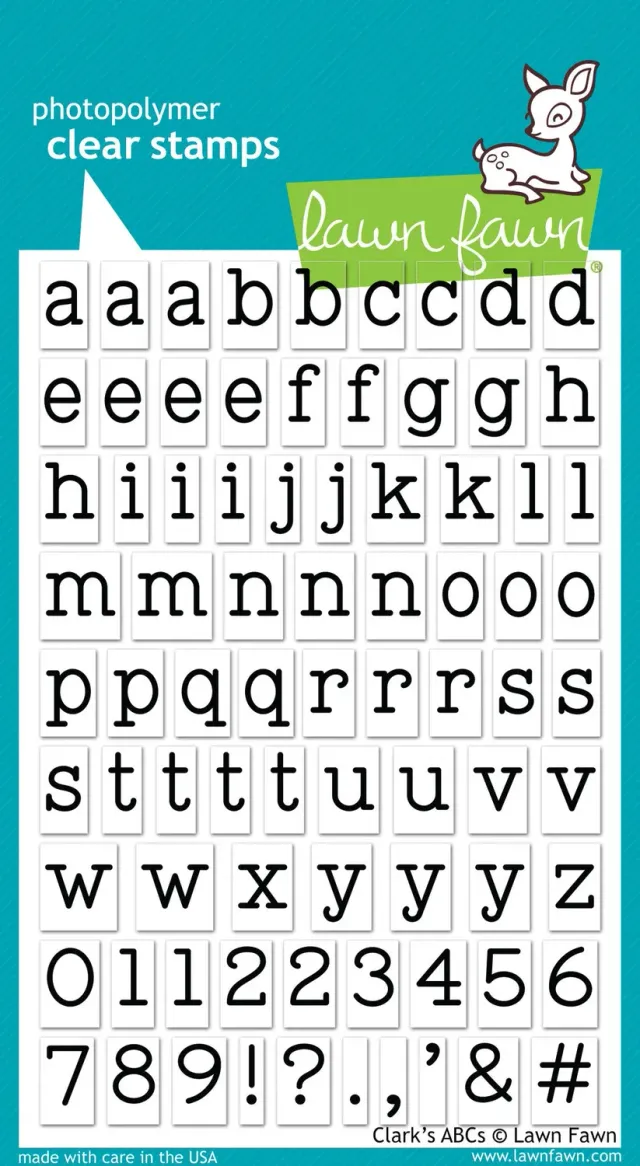 Lawn Fawn Clarks ABCs Alphabet Stempel 80-tlg