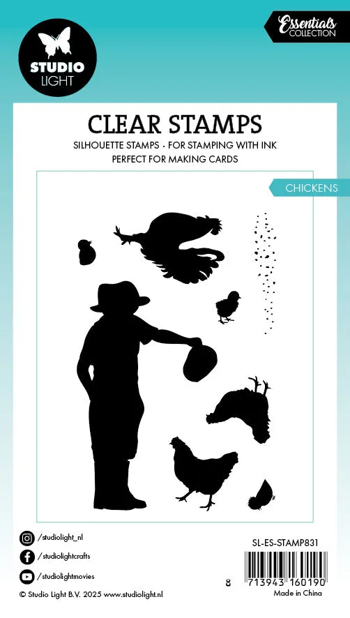Studio Light Essentials Chickens Stempel Hühner