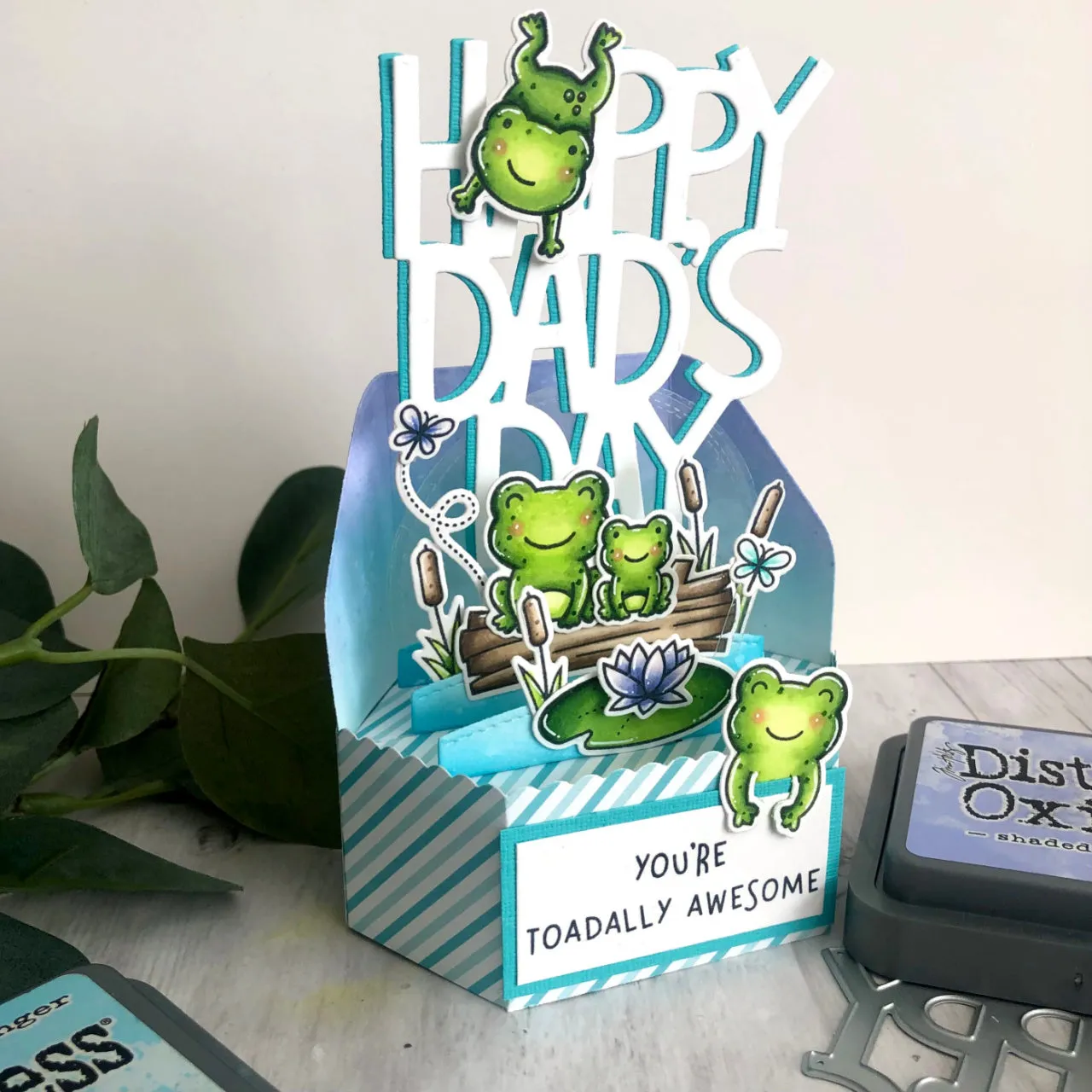 Lawn Fawn Lawn Cuts Giant Happy Dad's Day Stanzschablone