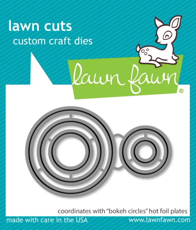 Lawn Fawn Bokeh Circles Hot Foil Plates Folienplatten 5-tlg