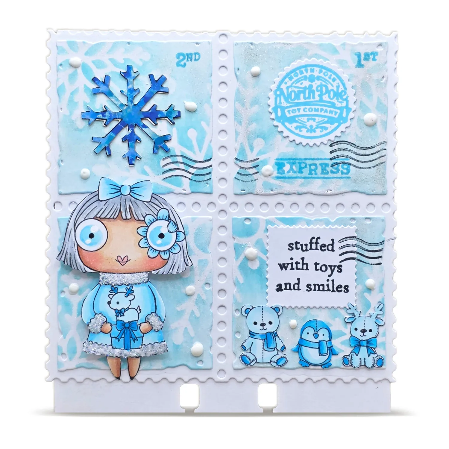 AALL and Create TP-1392 Stempelset A7 North Pole Toy Company Weihnachten