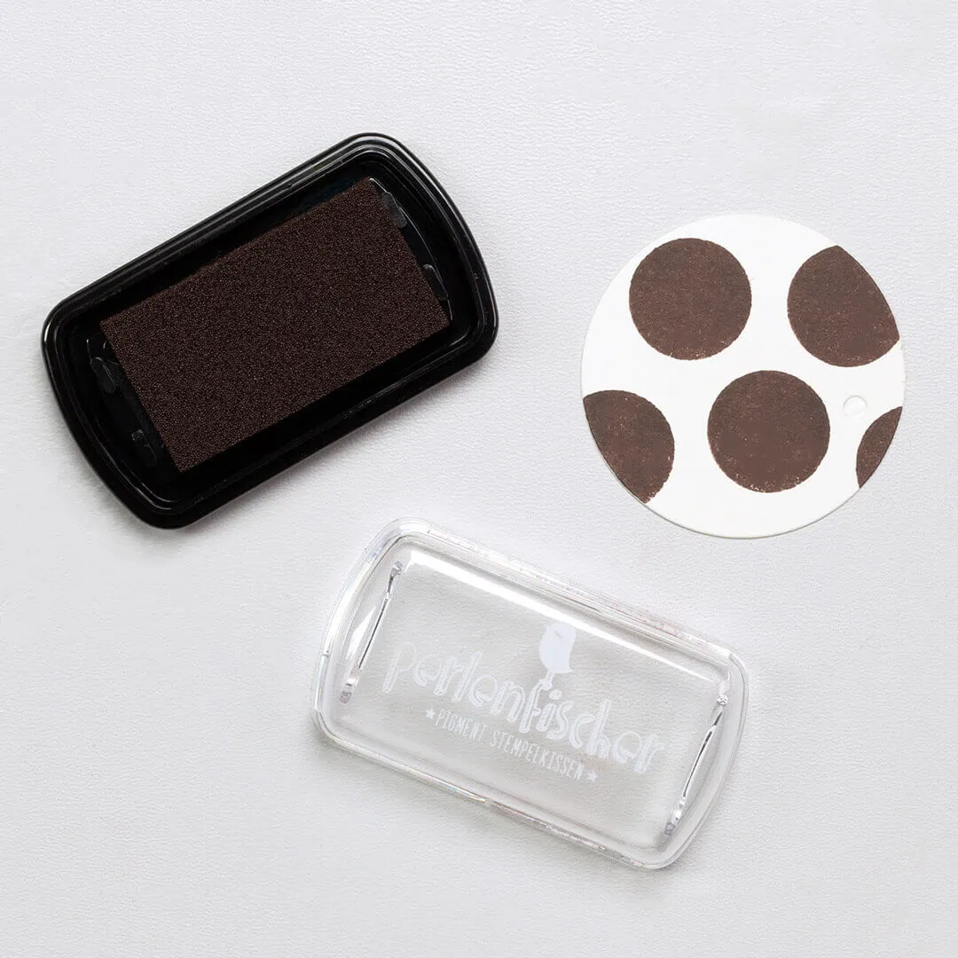 Perlenfischer Braun Mini Stempelkissen Pigment 4,5x2,5 cm