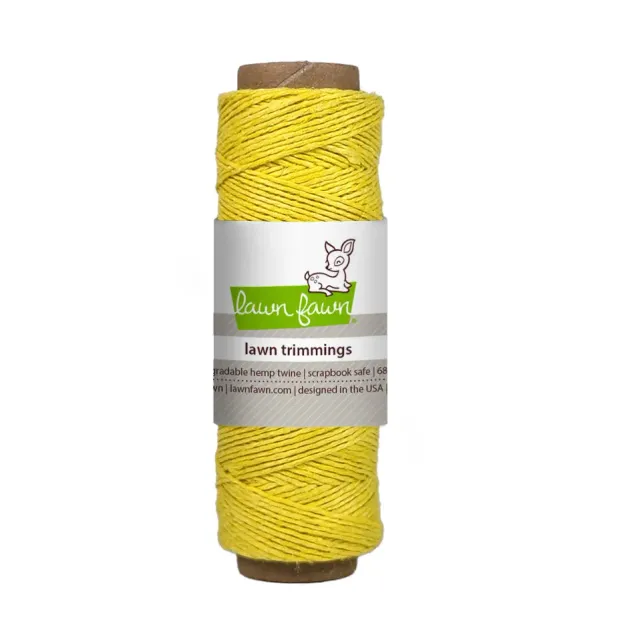Lawn Fawn Lawn Trimmings LF3460 Hanfkordel Gelb 62 m