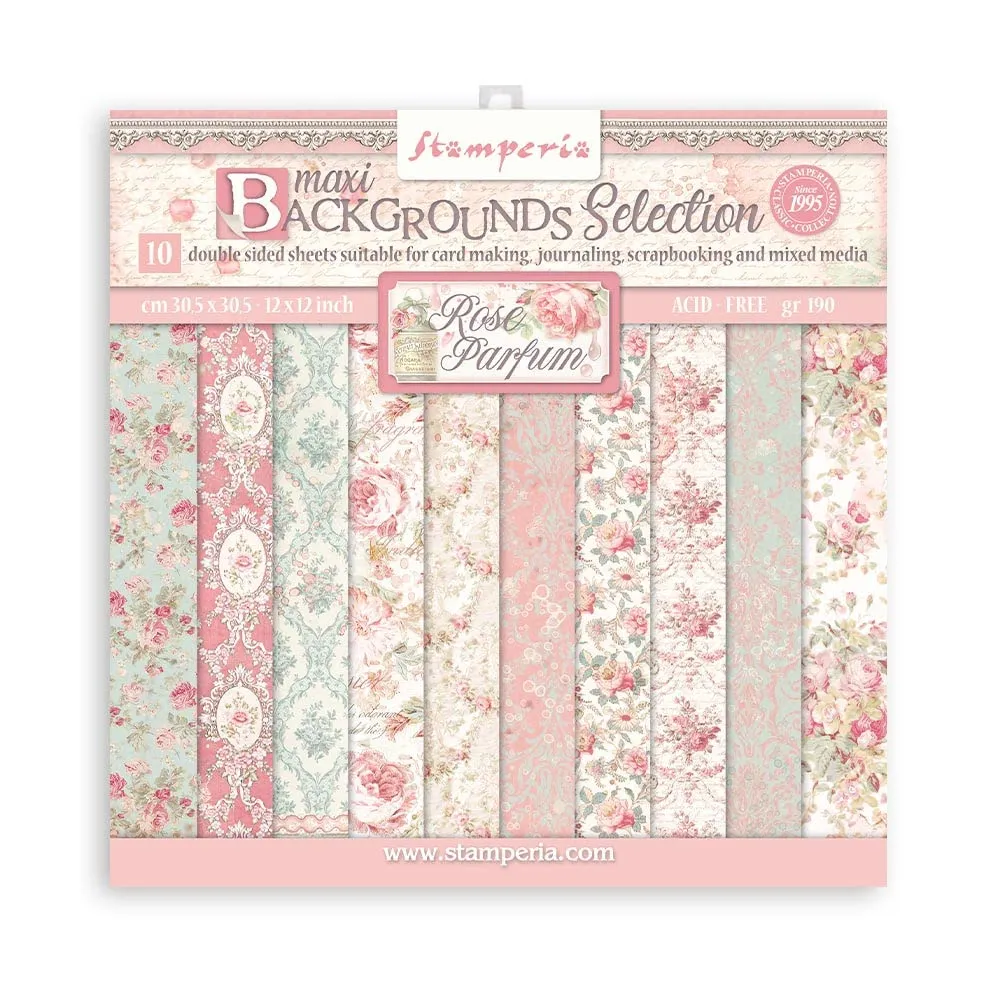 Stamperia Shabby Rose Papierblock 30,5x30,5cm Vintage