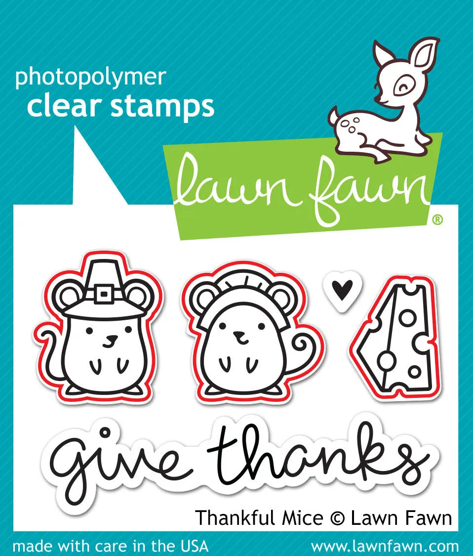 Lawn Fawn Thankful Mice Lawn Cuts LF937 Mäuse Stanzen