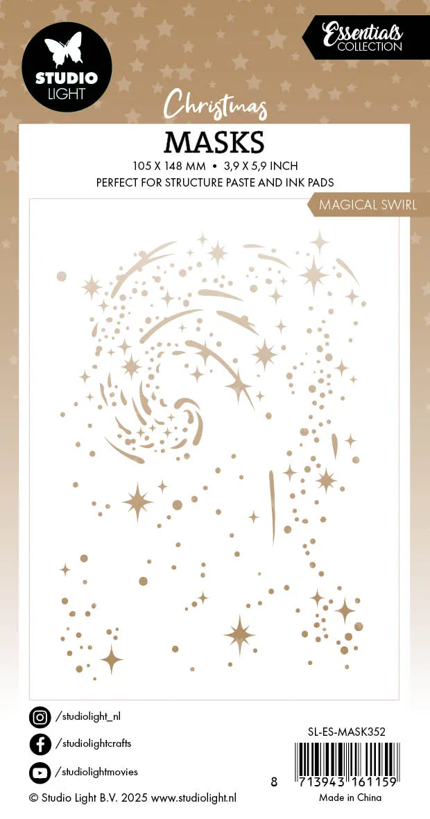 StudioLight Essentials Mask Magical Swirl Schablone