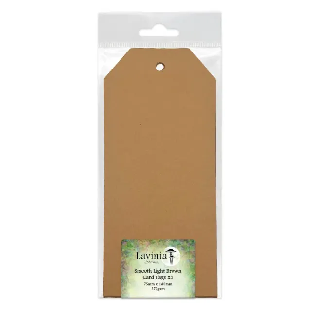 Lavinia-Stamps Tags Hellbraun 75x180mm glatt