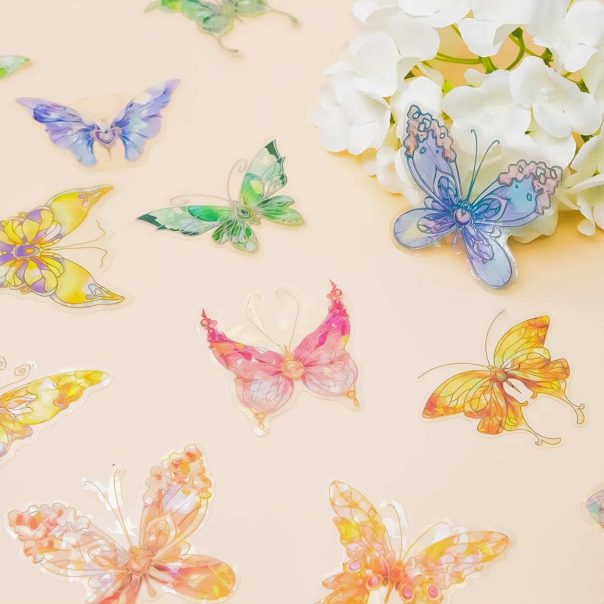 Ieebee Ice Crystal Wings PET Sticker Forest 20 Stk