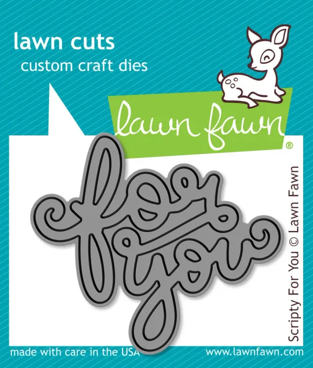 Lawn Fawn Scripty For You Lawn Cuts Stanzschablone