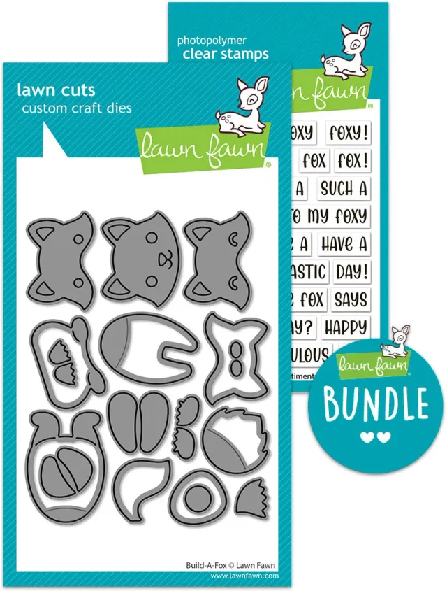 Lawn Fawn Build-A-Fox Stempel + Stanzschablonen Bundle