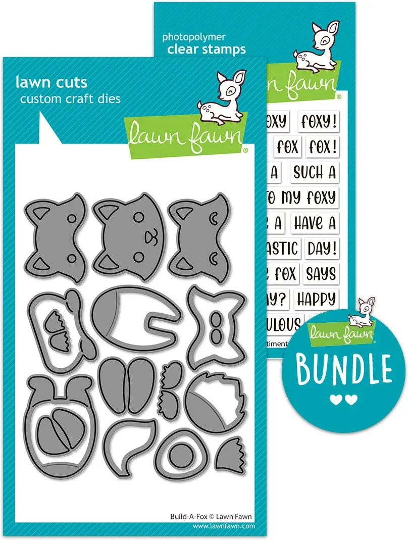 Lawn Fawn Build-A-Fox Stempel + Stanzschablonen Bundle