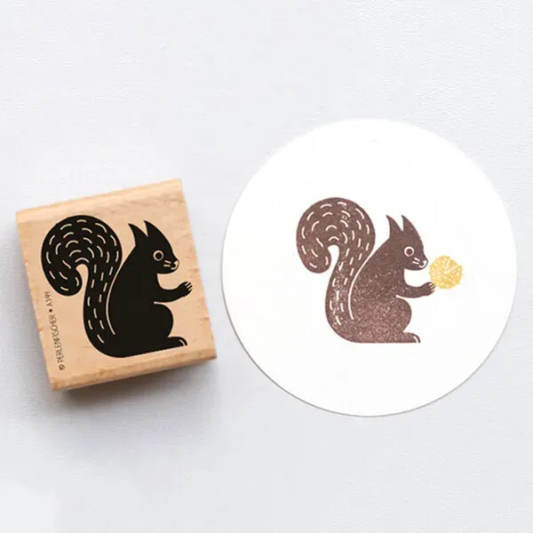 Perlenfischer Eichhörnchen 3 Stempel 38x36 mm