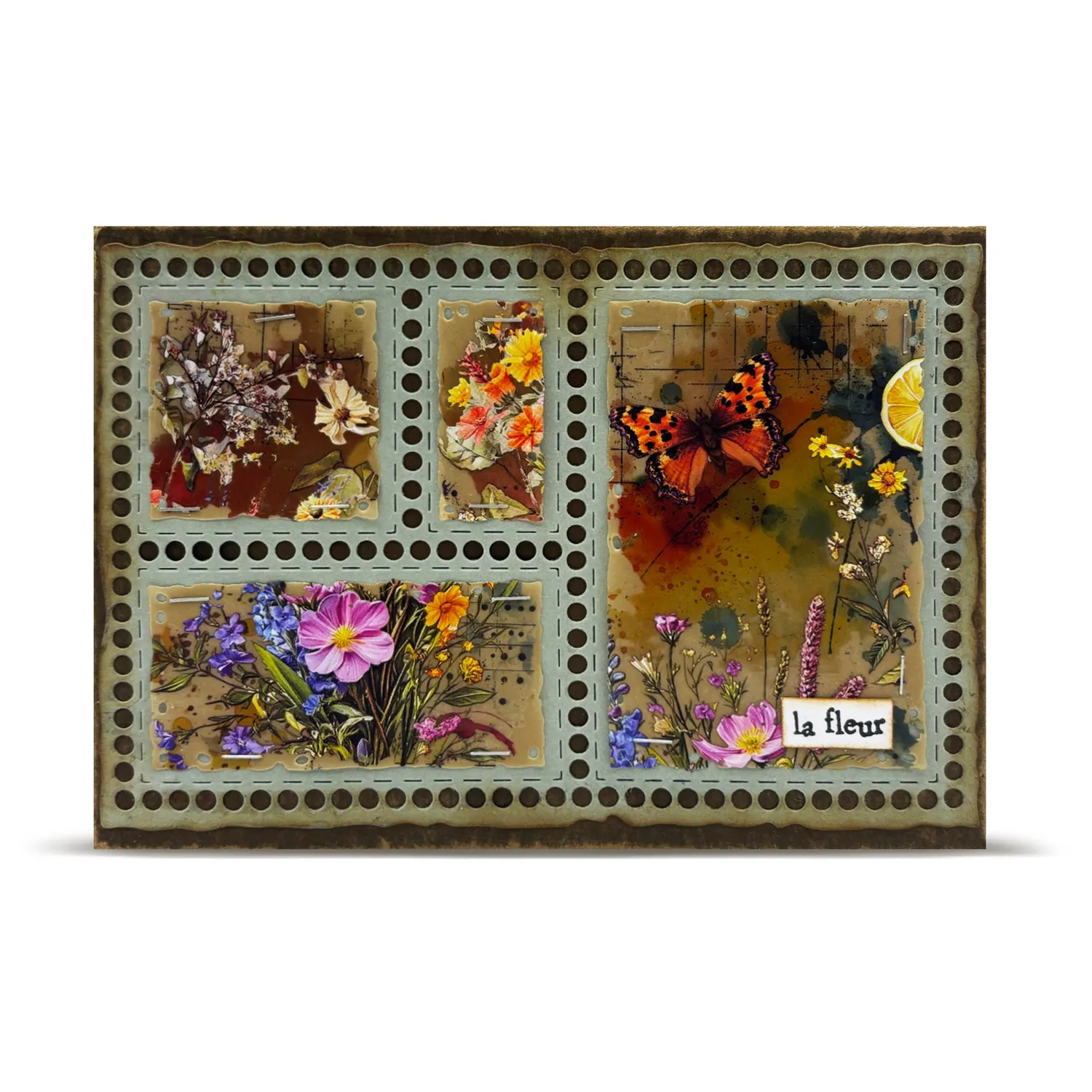 AALL and Create RO-24 Zesty Blossoms Rub-Ons A5 2-teilig Blüten