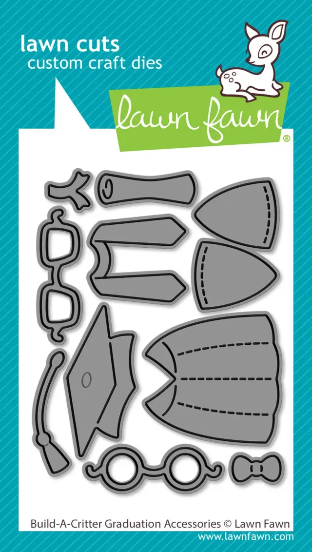 Lawn Fawn Build-A-Critter Graduation Stanzschablonen 10-tlg Abi