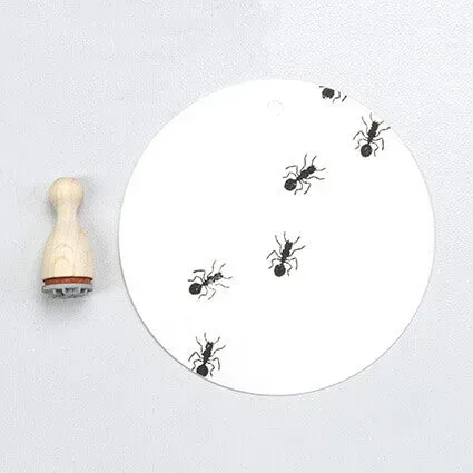 Perlenfischer Ant Stempel 11 x 8 mm Holzkegel