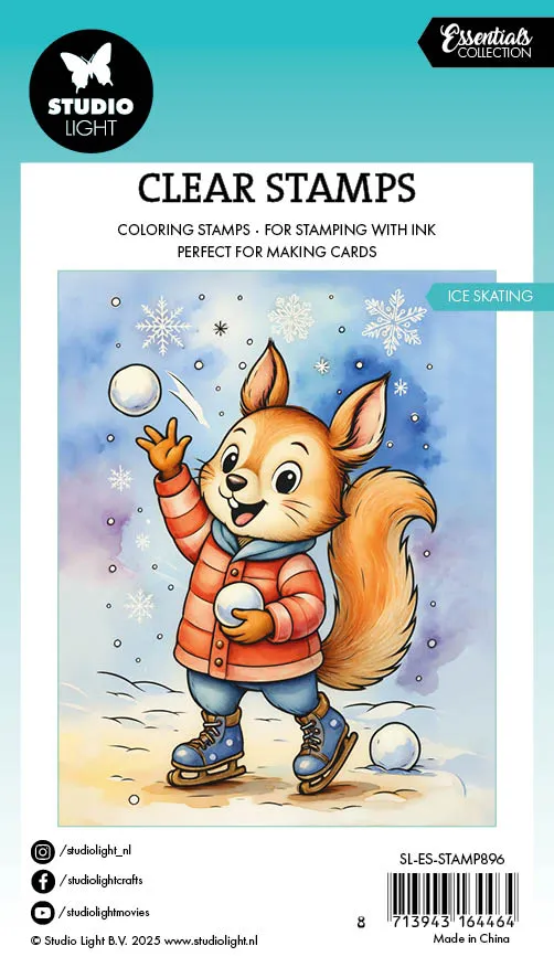 StudioLight Essentials Ice Skating Clear Stempel 74x105 mm