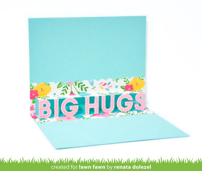 Lawn Fawn Lawn Cuts Pop-Up Big Hugs Stanzschablonen interaktiv