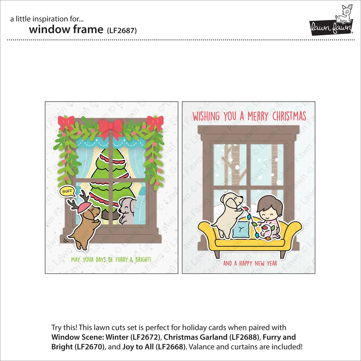 Lawn Fawn Window Frame Lawn Cuts Stanzen Fenster