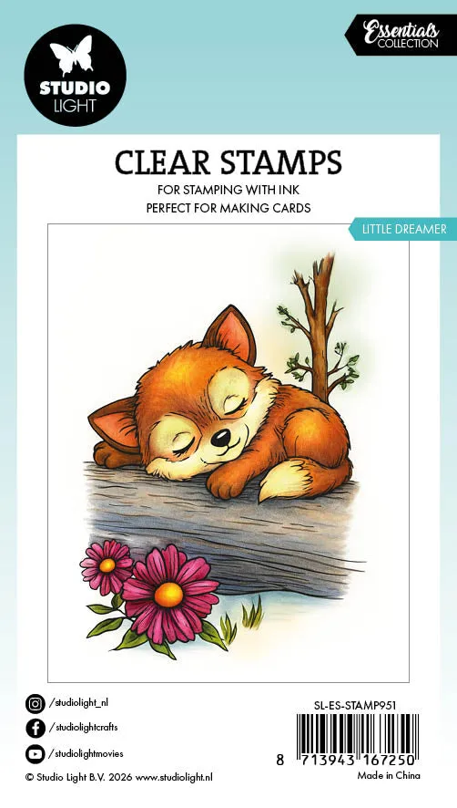 StudioLight Essentials Little Dreamer Fox Clear Stamps Fuchs