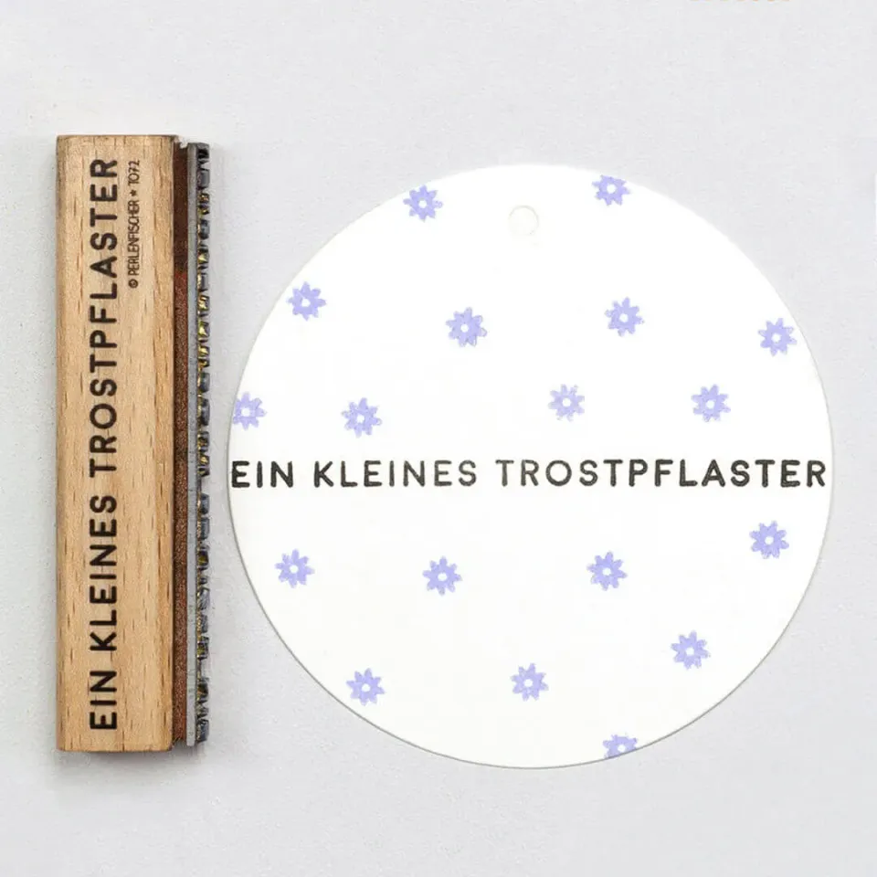 Perlenfischer Ein kleines Trostpflaster Stempel 3x74 mm