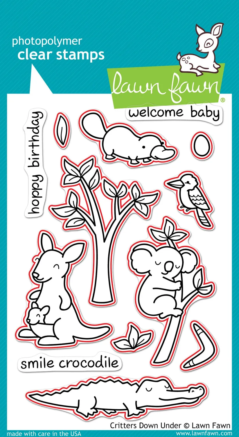 Lawn Fawn Critters Down Under LF684 Lawn Cuts