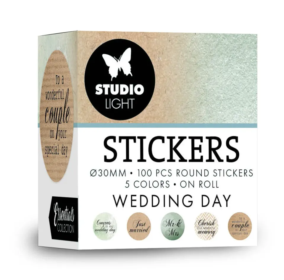 Studio Light Essentials Sticker Wedding Day Ø30 mm