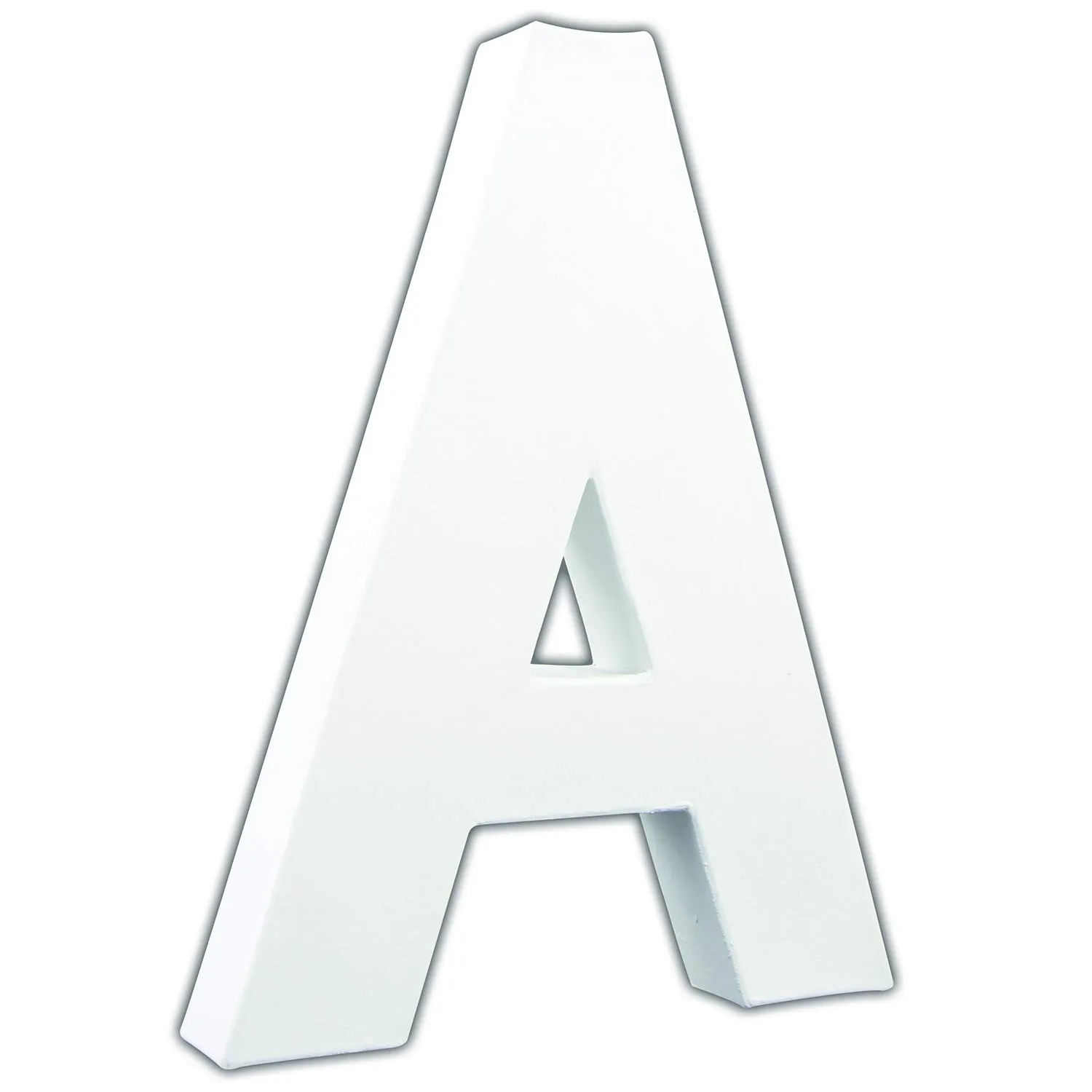 Décopatch AC703C Pappmaché-Buchstabe D 20,5 cm weiß