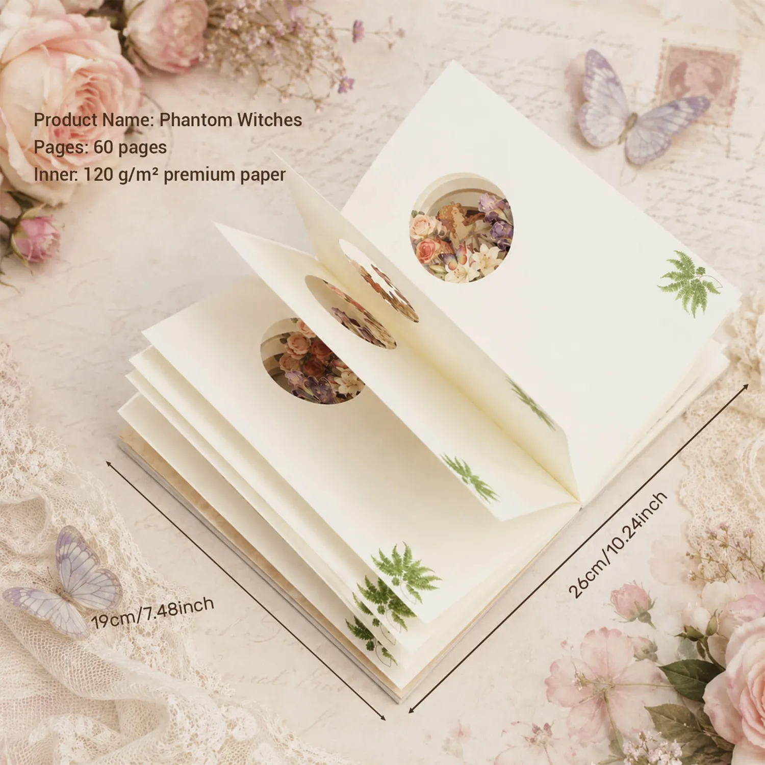 Ieebee Nature's Notes Journal 3D vintage 60 Seiten
